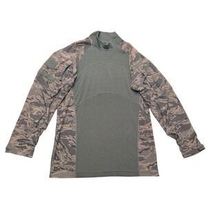 Wild Things Tactical Combat Shirt Mens Large Green Digital Camo ABU Military